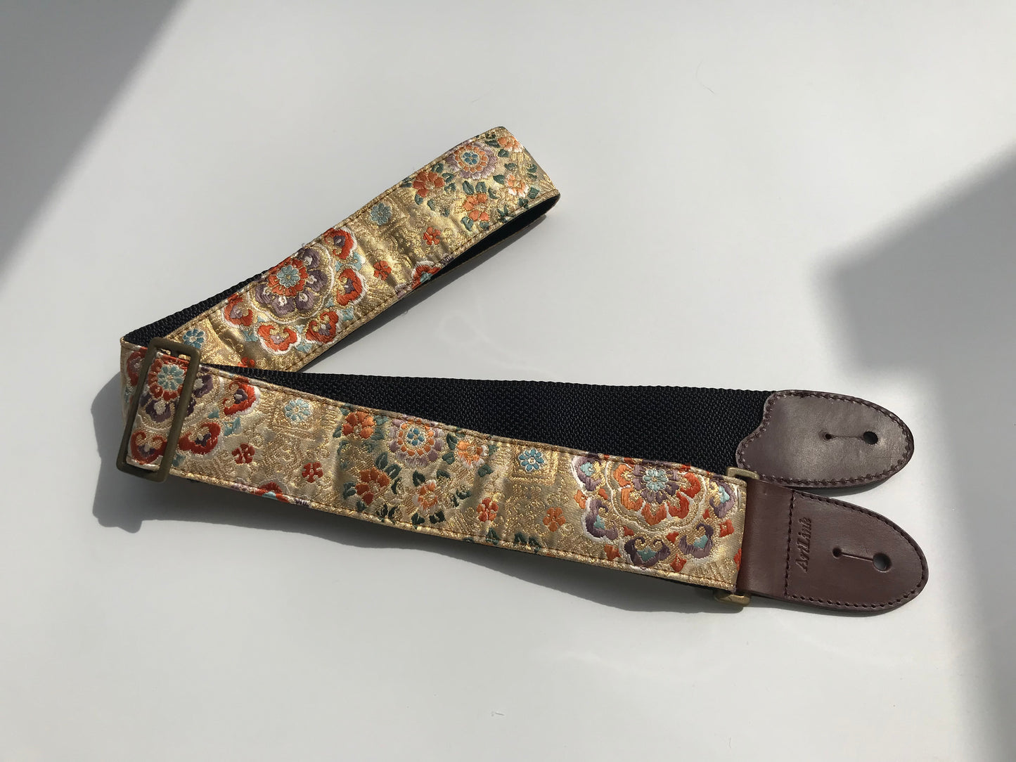 Silk Kimono Nishijin Brocade Guitar Strap