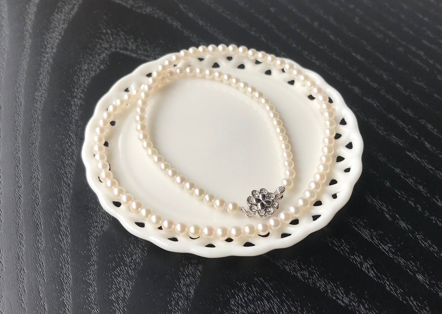 Akoya baby pearl vintage necklace