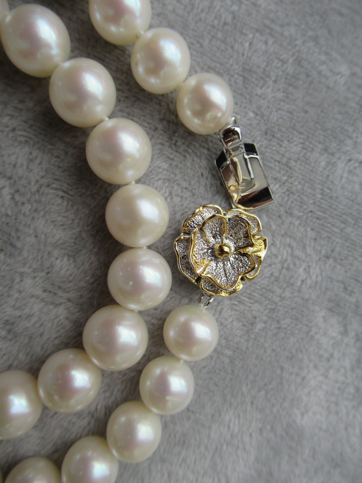 9-10mm Japanese freshwater pearl vintage necklace