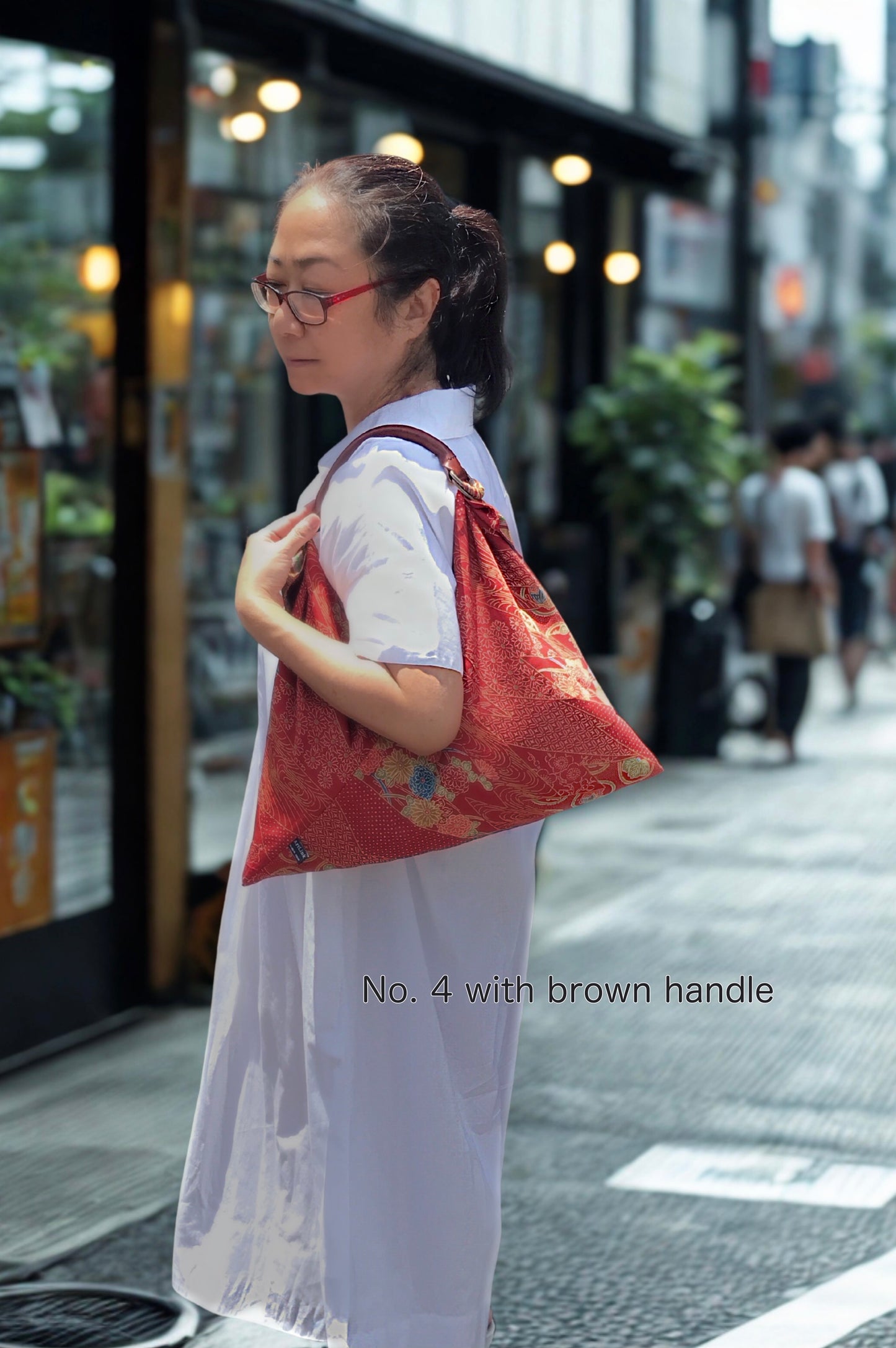 Silk Kimono Bag medium 48x48cm