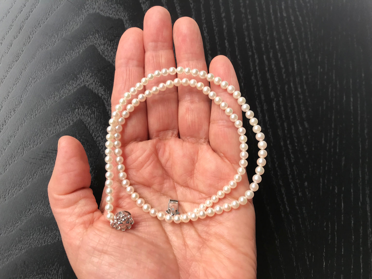 Akoya baby pearl vintage necklace