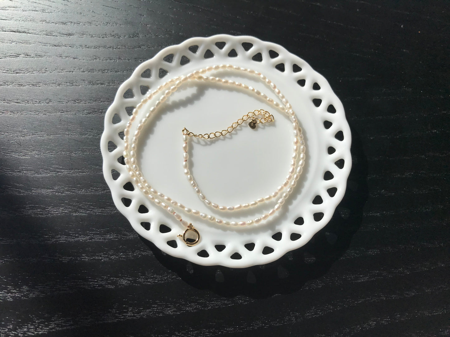 18KG Japanese Akoya Keshi pearl necklace