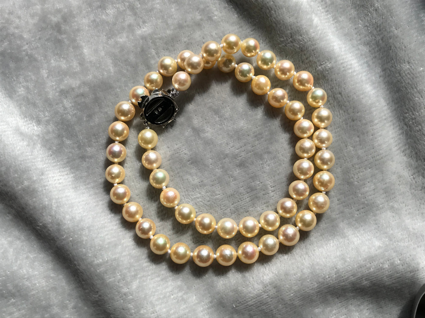 Collector’s item 1970 Osaka Expo Tasaki vintage Akoya pearl necklace