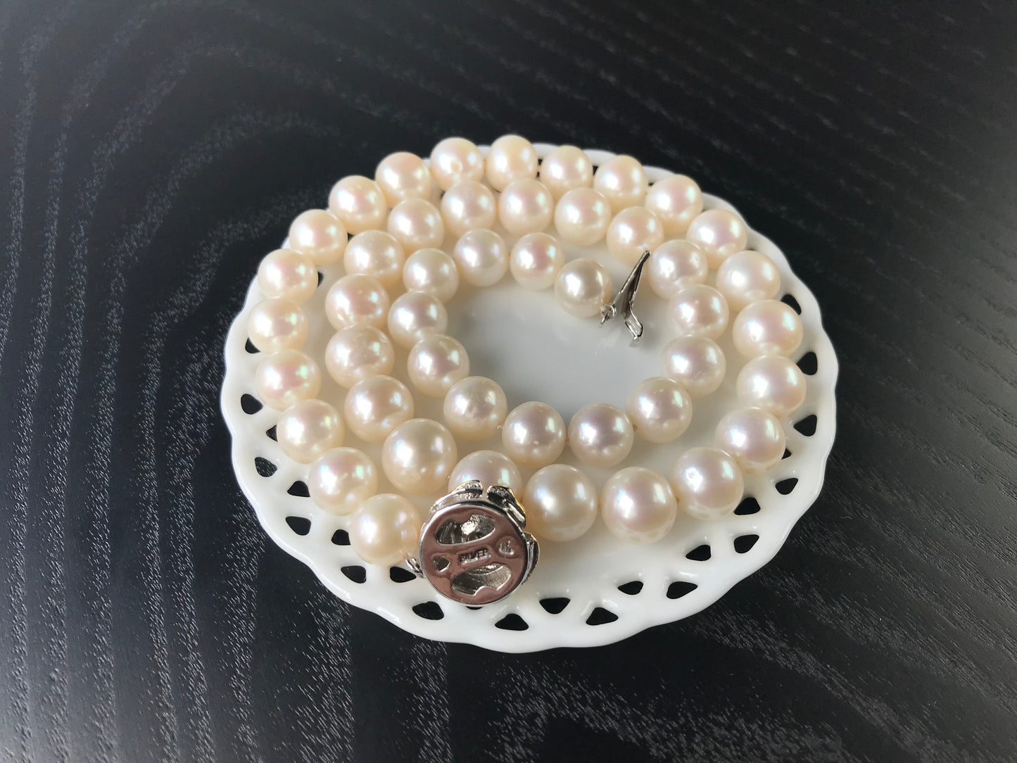 9-10mm Japanese freshwater pearl vintage necklace