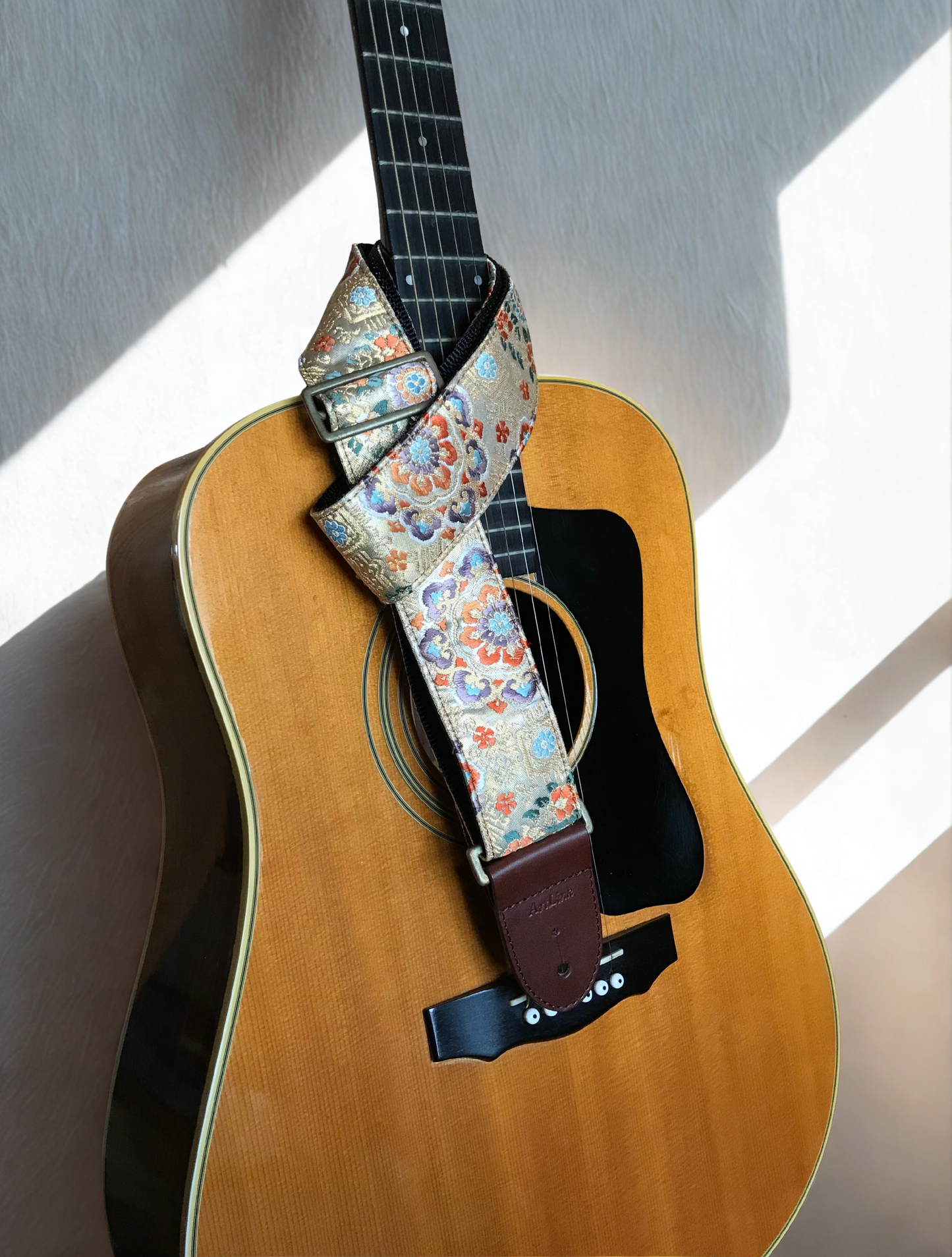 Silk Kimono Nishijin Brocade Guitar Strap