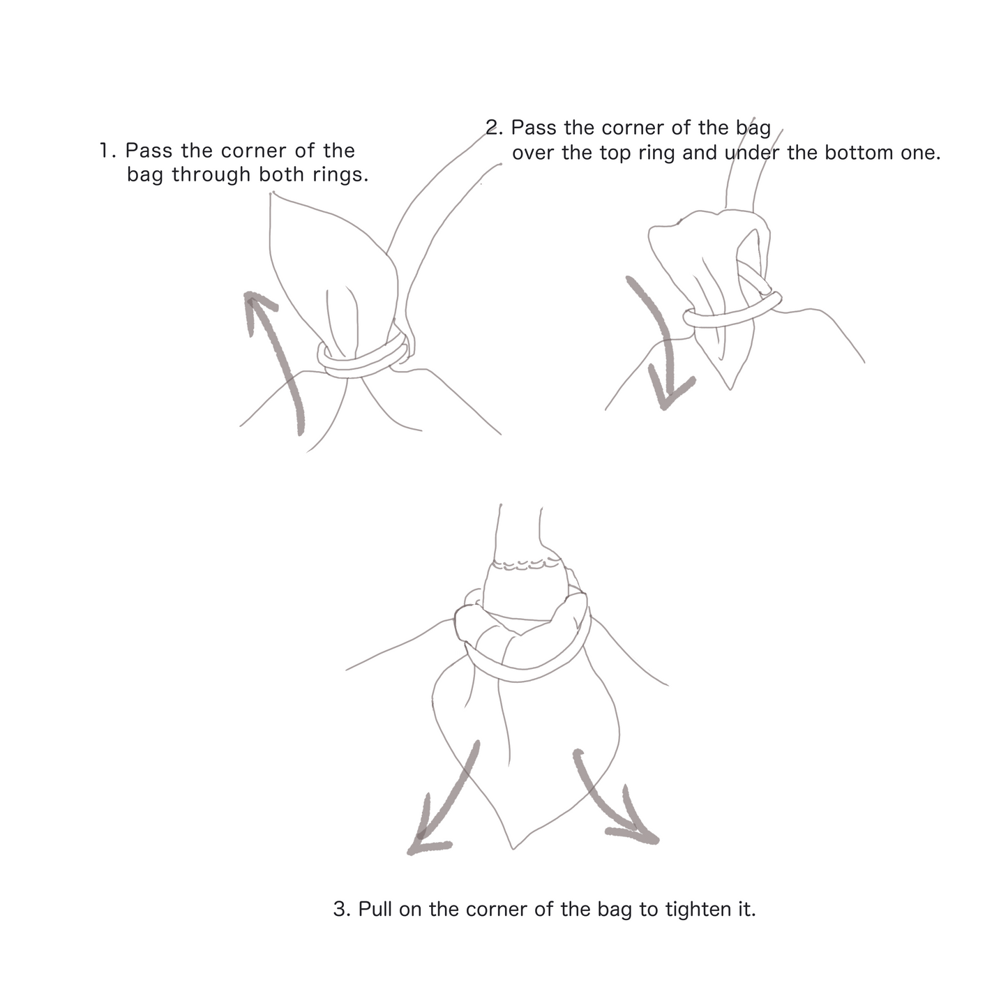 Silk Kimono Bag medium 48x48cm