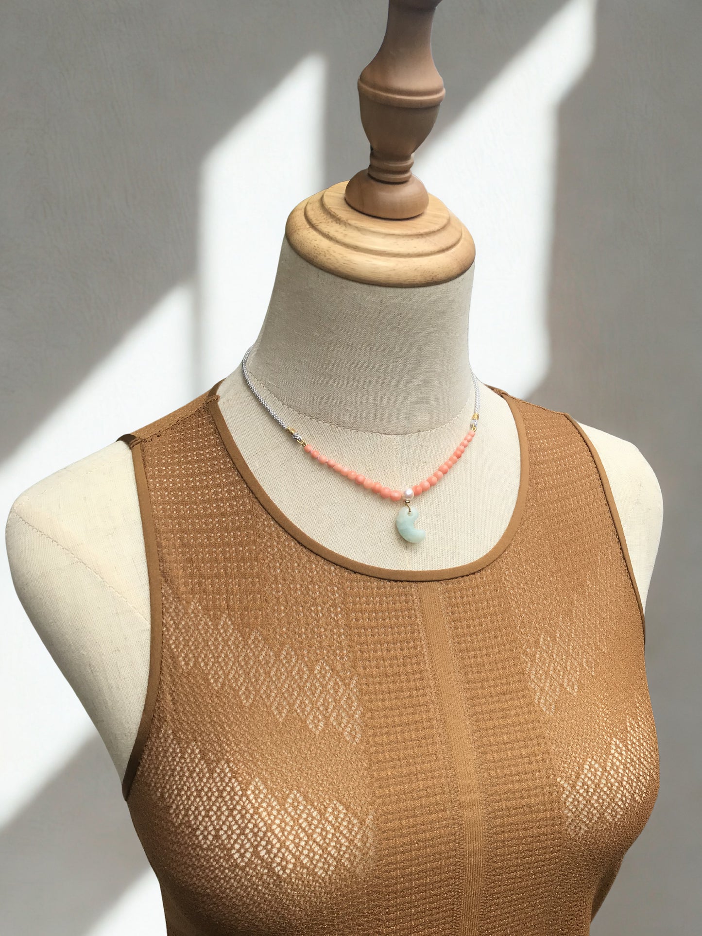 Green Japanese Jade Magatama Necklace