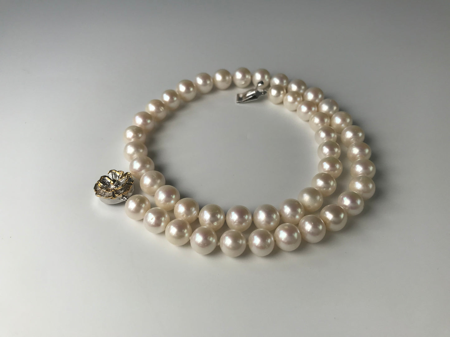 9-10mm Japanese freshwater pearl vintage necklace