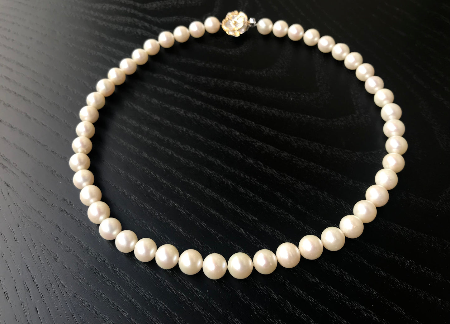 9-10mm Japanese freshwater pearl vintage necklace