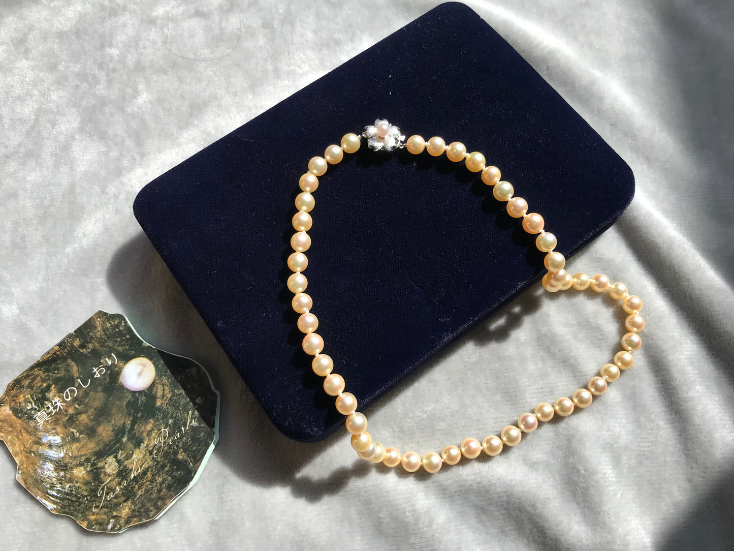 Collector’s item 1970 Osaka Expo Tasaki vintage Akoya pearl necklace