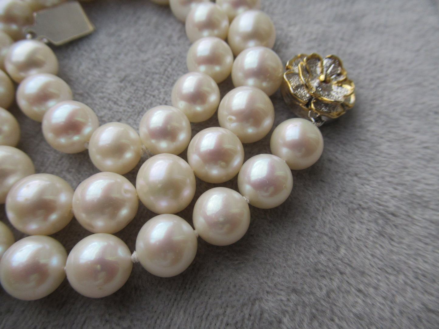 9-10mm Japanese freshwater pearl vintage necklace