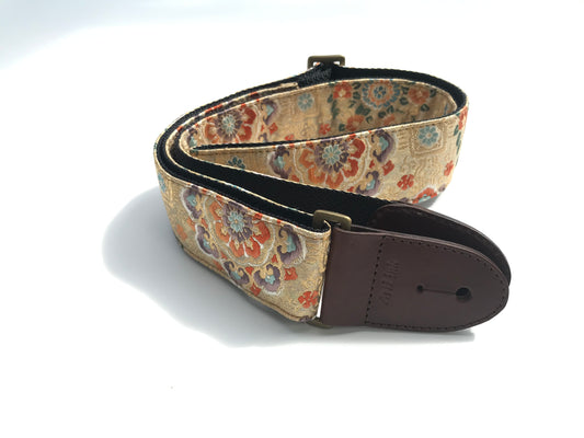 Silk Kimono Nishijin Brocade Guitar Strap