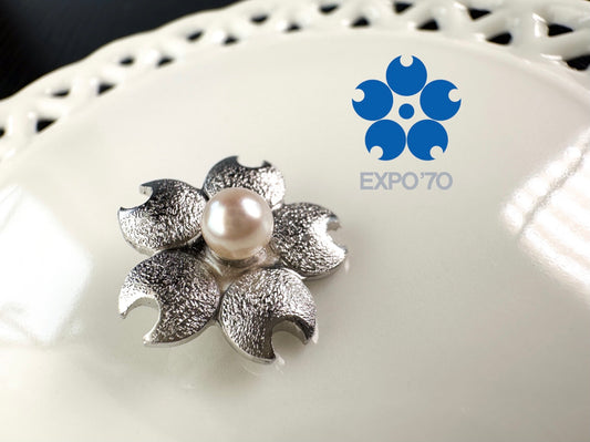 Collector’s item 1970 Osaka Expo TASAKI vintage Akoya pearl pendant