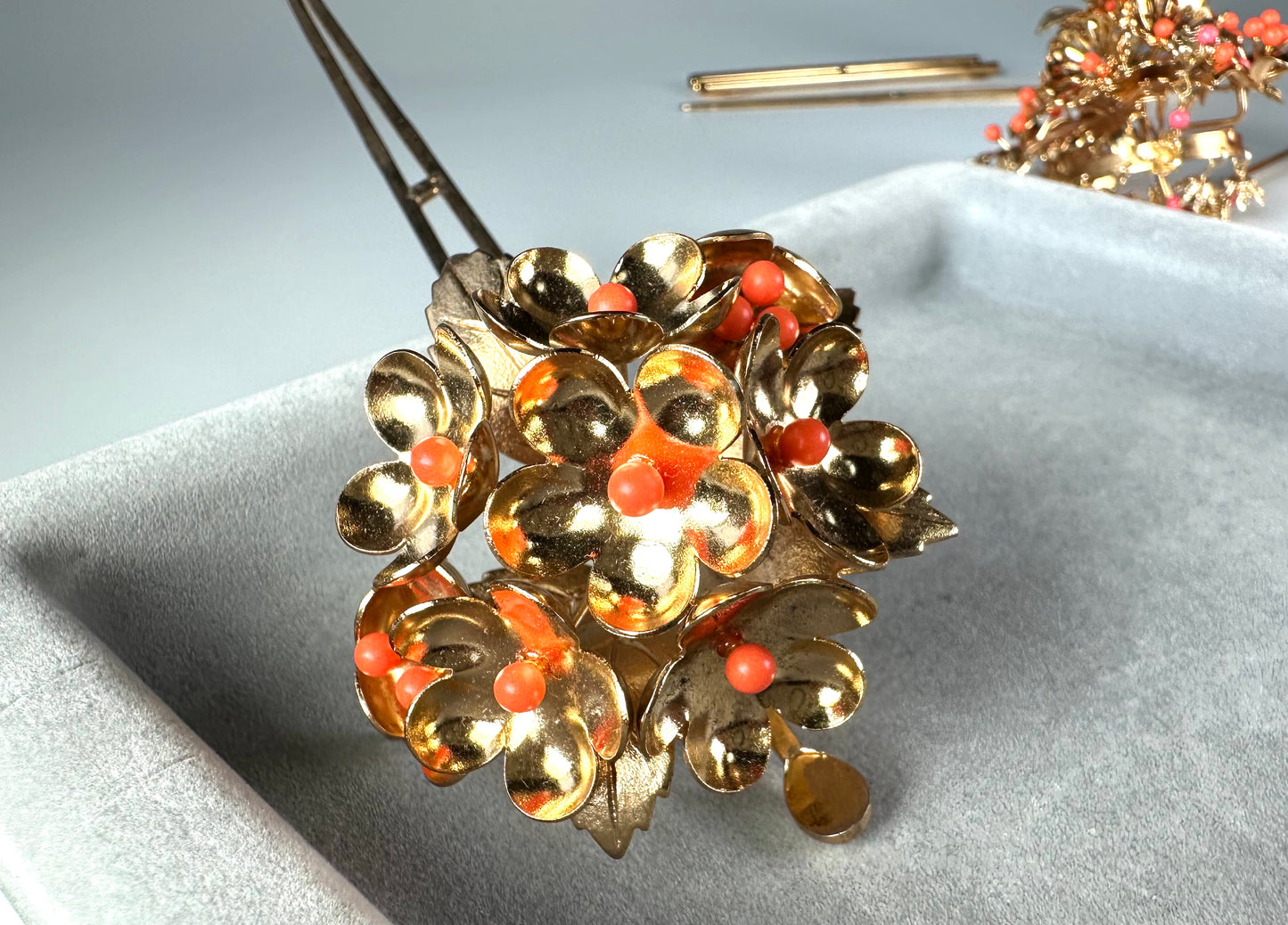 Vintage Kanzashi set Japanese traditional wedding hair decoration