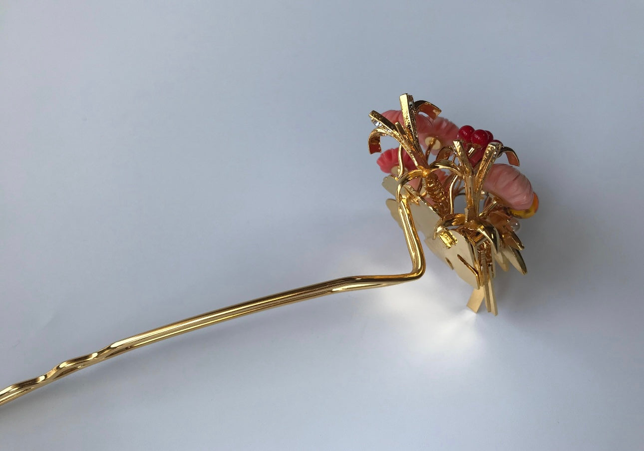 Kanzashi Japanese traditional wedding hair decoration